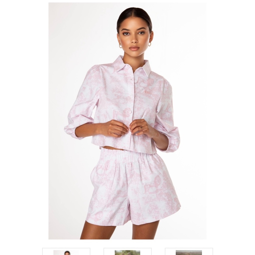 Ellandemm Toile Ellie Blouse and Short Set